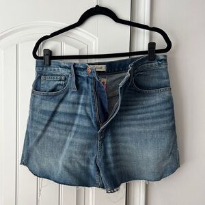 Denim Cut-off High Rise Shorts NWT